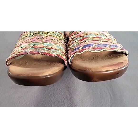 A2 Say Yes Woven Wedge Slip-On Brown Multi 7.5 - Picture 6 of 9